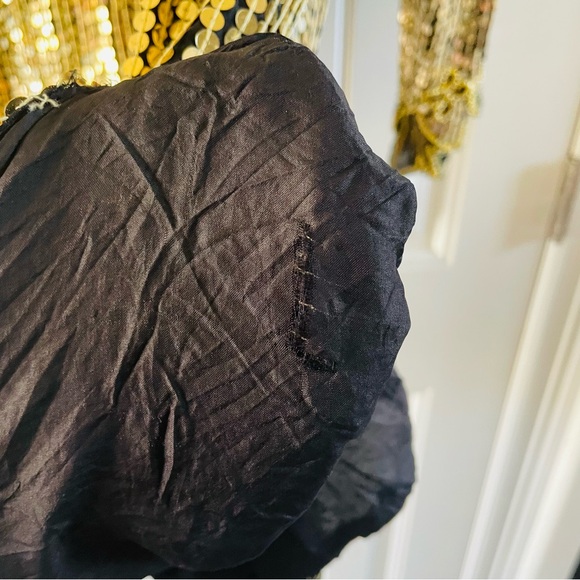 Gunit Vintage Gold Silver Sequin Beaded Embellished Flapper Shift Dress | Large - Picture 15 of 15